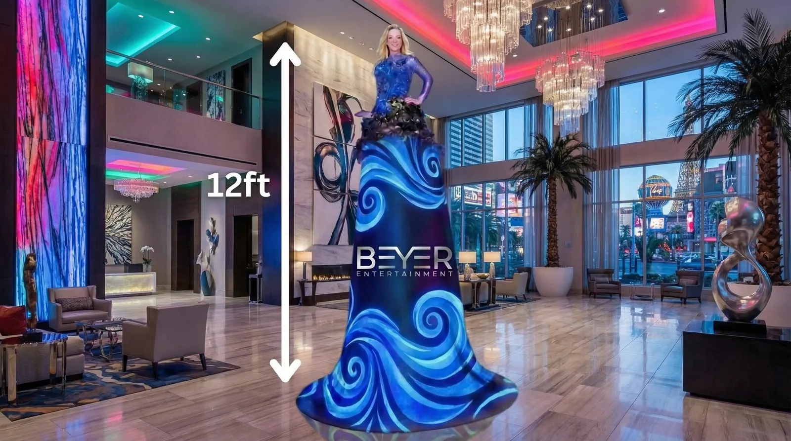 LED Empress Dress - 12ft LED Display Dress Las Vegas